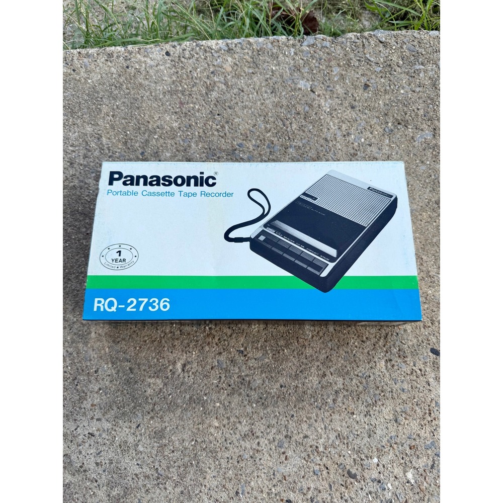 Panasonic RQ-2736 Portable Cassette Tape Recorder Vintage New In Box Made Japan